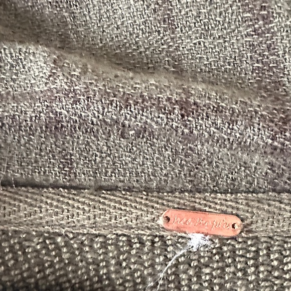 Free People Green and brown Layered Hoodie - Picture 6 of 6